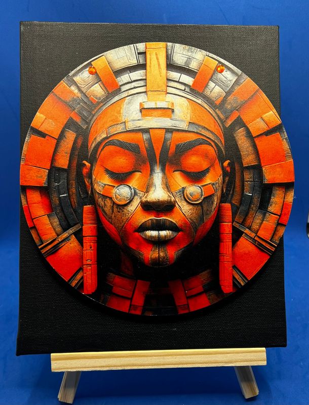 3-D Canvas Art 3-D Canvas Art "Mask- Orange"
