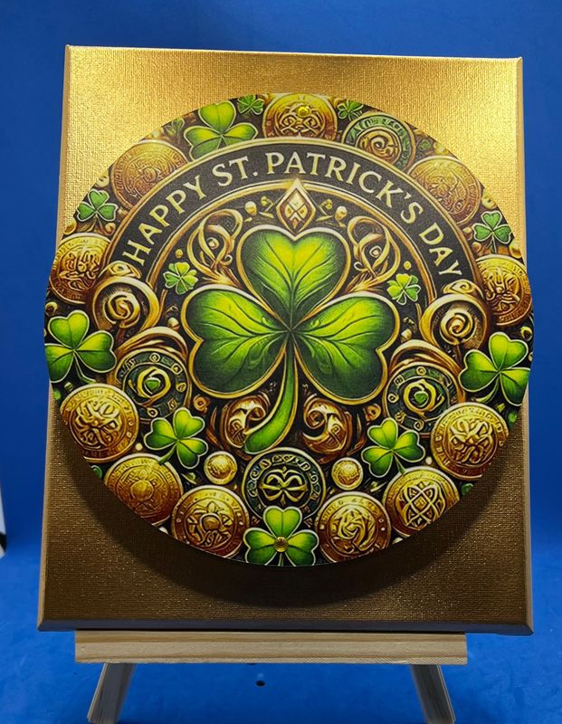 3-D Canvas Art 3-D Canvas Art "Happy St. Patrick's Day"