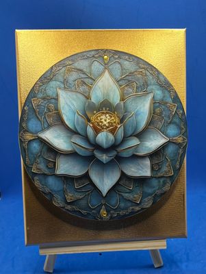 3-D Canvas Art "Lotus Flower"