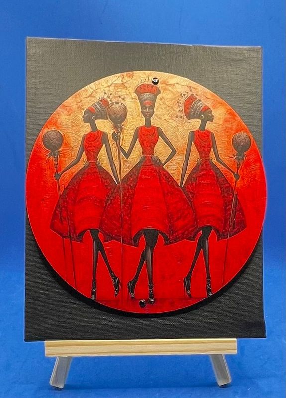 3-D Canvas Art 3-D Canvas Art "Red Party Dress"