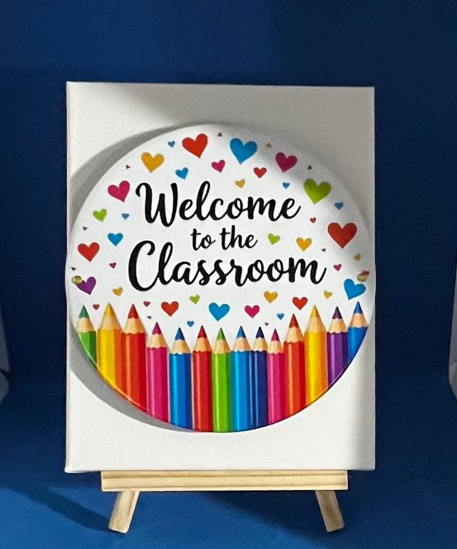 3-D Canvas Art 3-D Canvas Art "Welcome To The Classroom"
