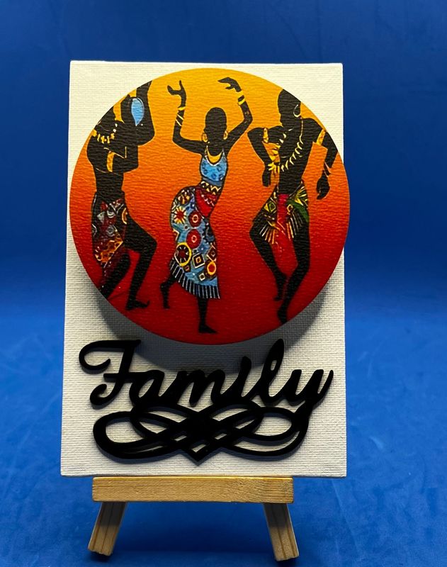 Destop: 3-D Canvas Art Destop: 3-D Canvas Art "Family"
