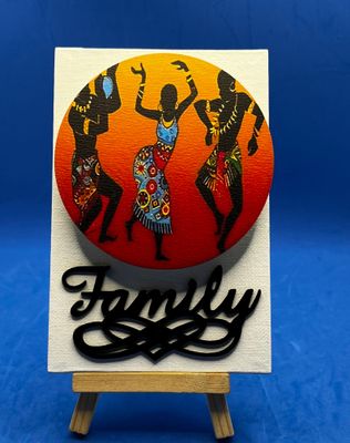 Destop: 3-D Canvas Art Destop: 3-D Canvas Art "Family"