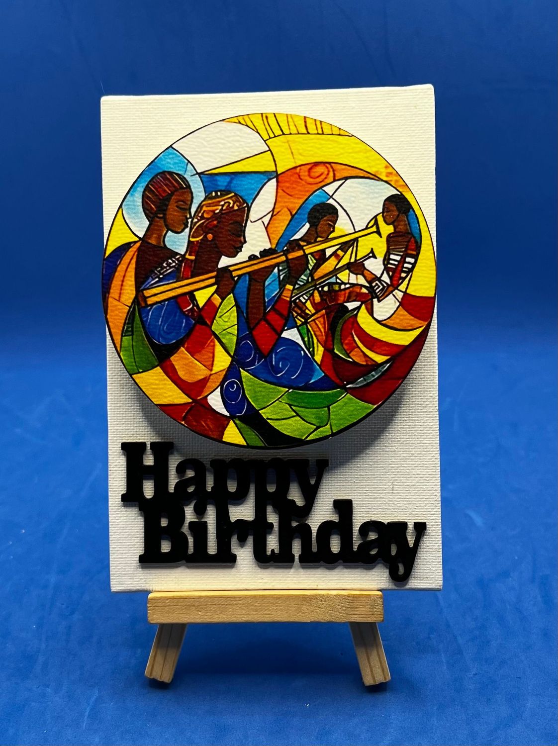 Destop: 3-D Canvas Art "Happy Birthday"