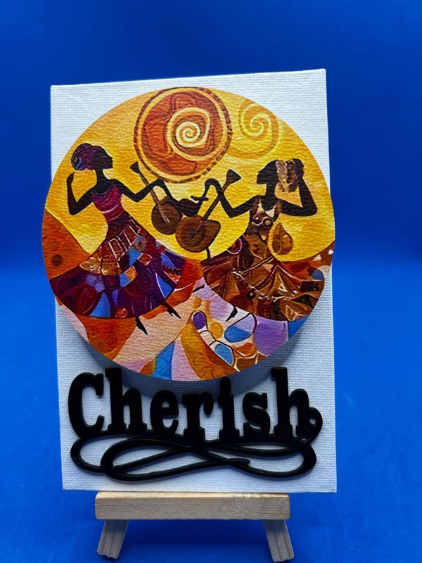 Destop: 3-D Canvas Art Destop: 3-D Canvas Art "Cherish"