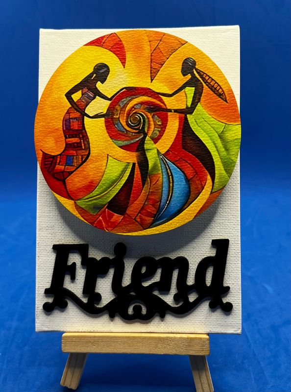 Destop: 3-D Canvas Art Destop: 3-D Canvas Art "Friend"