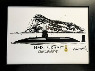 HMS Torbay at Gibraltar