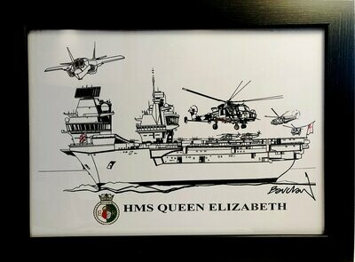 HMS Queen Elizabeth With Crest