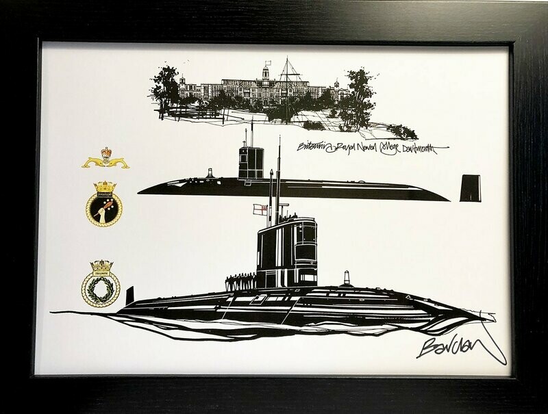 BRNC HMS Turbulant and HMS Triumph