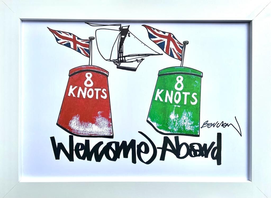 Welcome Aboard 8 Knot Buoy