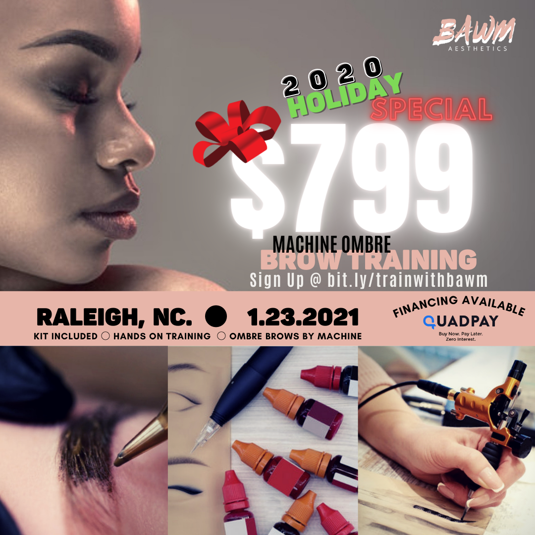 Ombre Brows Training with Machine