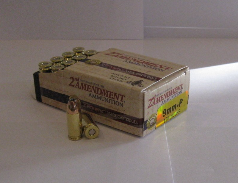 9mm+P 124 gr JHP