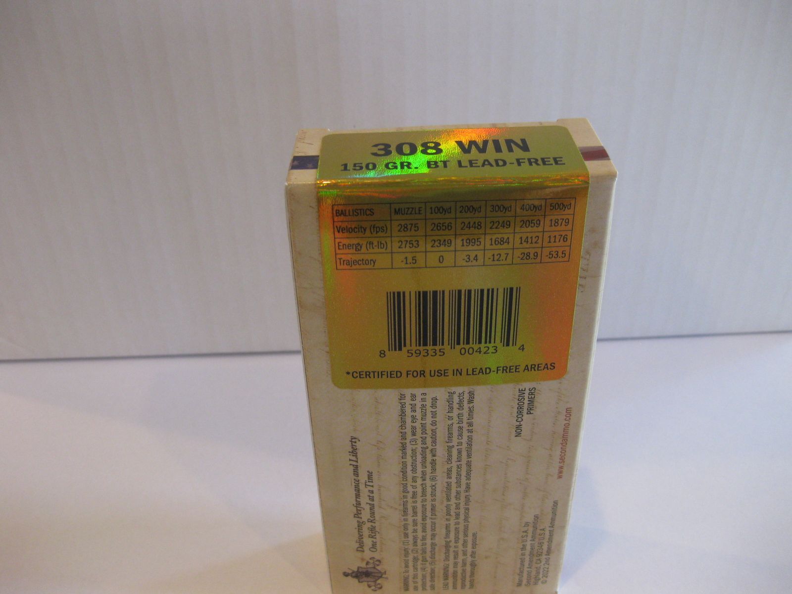 308 Win 150gr BT Lead-Free