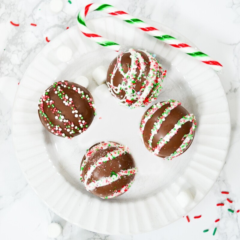 Classic Milk Chocolate Christmas Hot Bombs