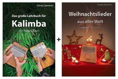 BUNDLE: Das große Lehrbuch für Kalimba & Weihnachtslieder aus aller Welt