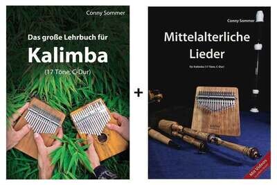 BUNDLE: Das große Lehrbuch für Kalimba & Mittelalterliche Lieder