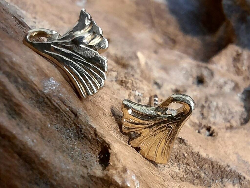 Ohrstecker "Ginkgo "