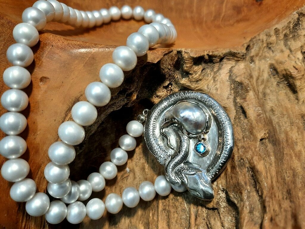 Perlencollier "Schlange"
