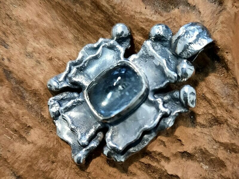 Anhänger mit Aquamarin