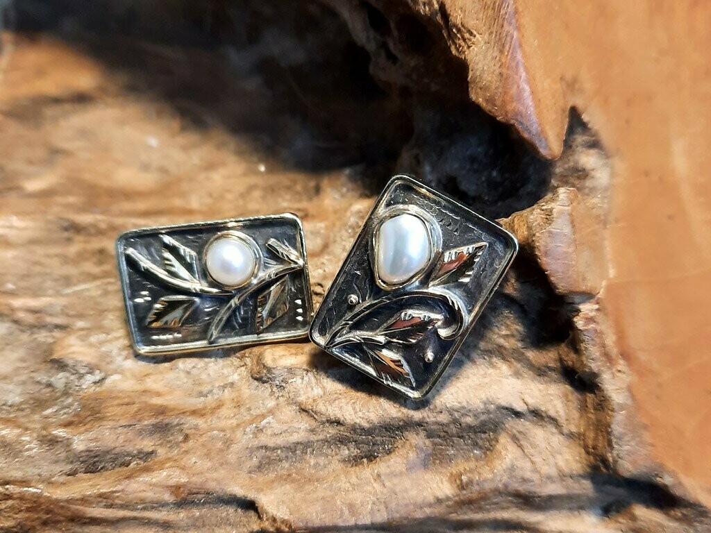 Floraler Ohrschmuck