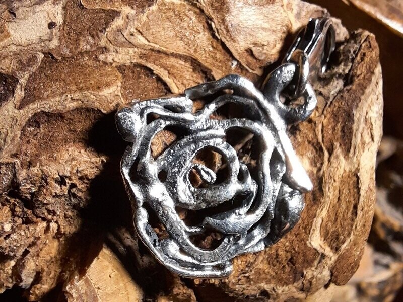 Rose in Sterlingsilber