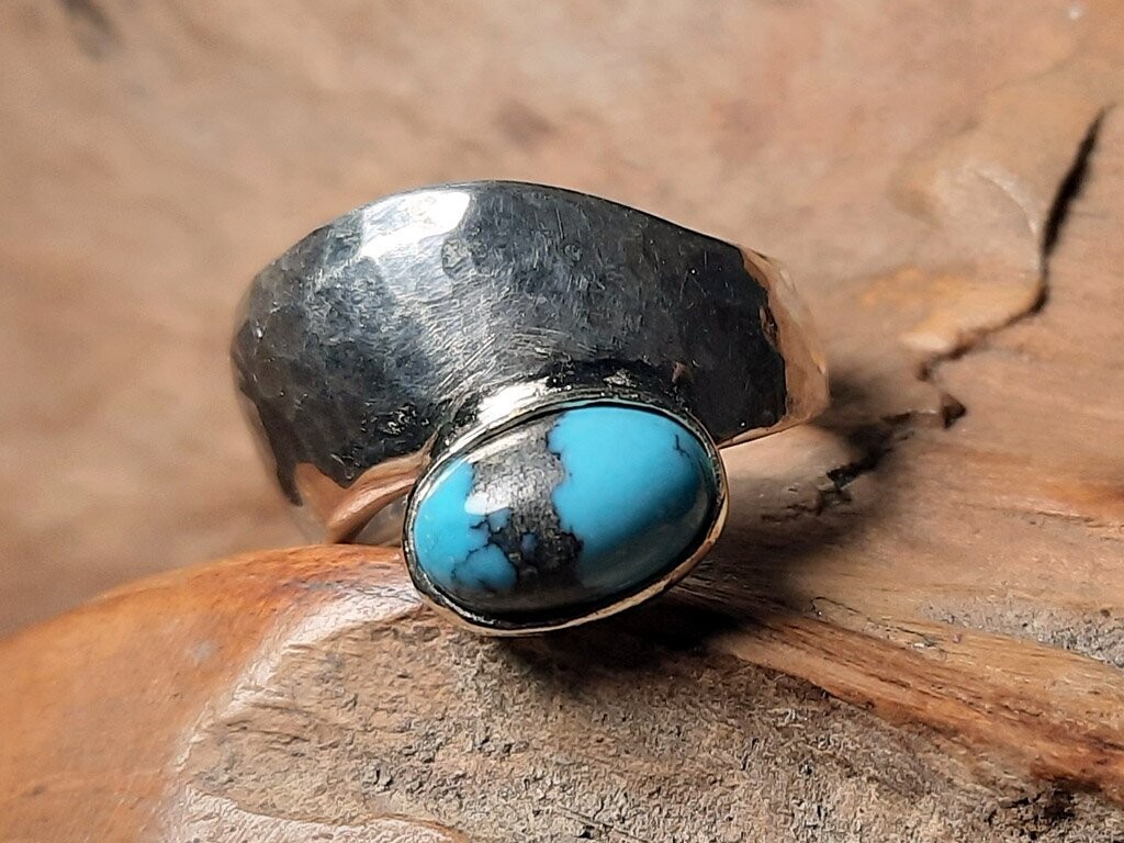 ♒️ Sternzeichenring Wassermann mit Türkis