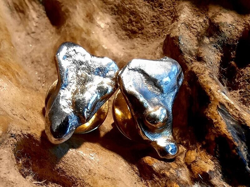 Ohrstecker in Silber und Gold Ohrstecker in Silber und Gold