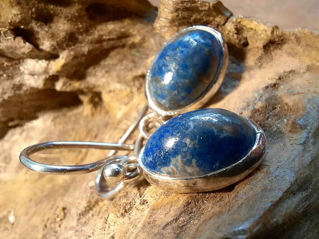 Ohrhänger blauer Jaspis