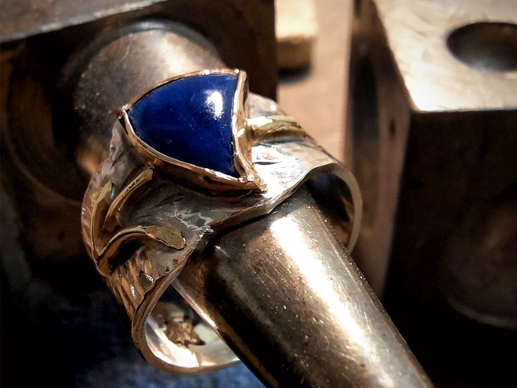 Schützering ♐️ mit Lapis-Lazuli