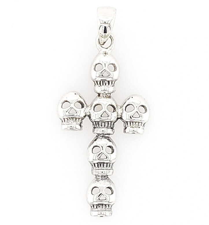 Skulls Cross Pendant