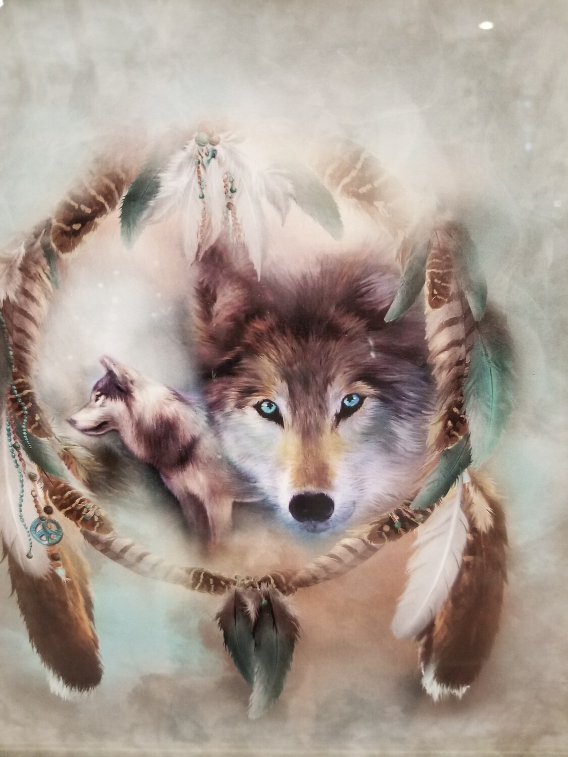 T-Shirt Wolf with Dreamcatcher 