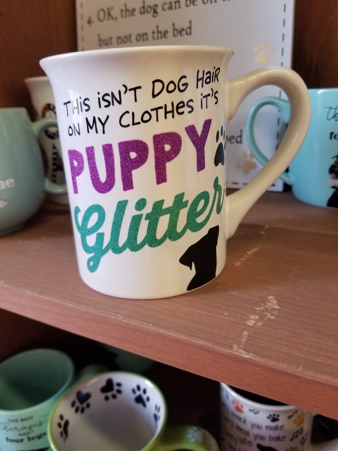 Mug-Puppy Glitter
