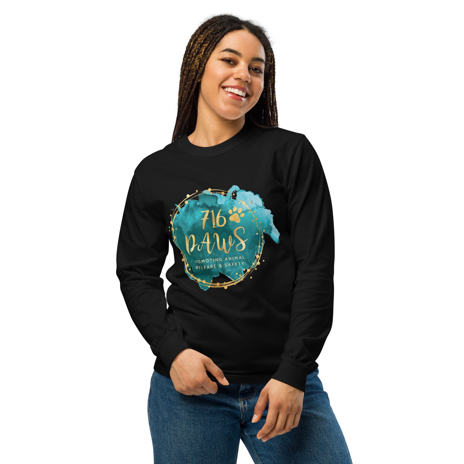 Garment-dyed heavyweight long-sleeve shirt