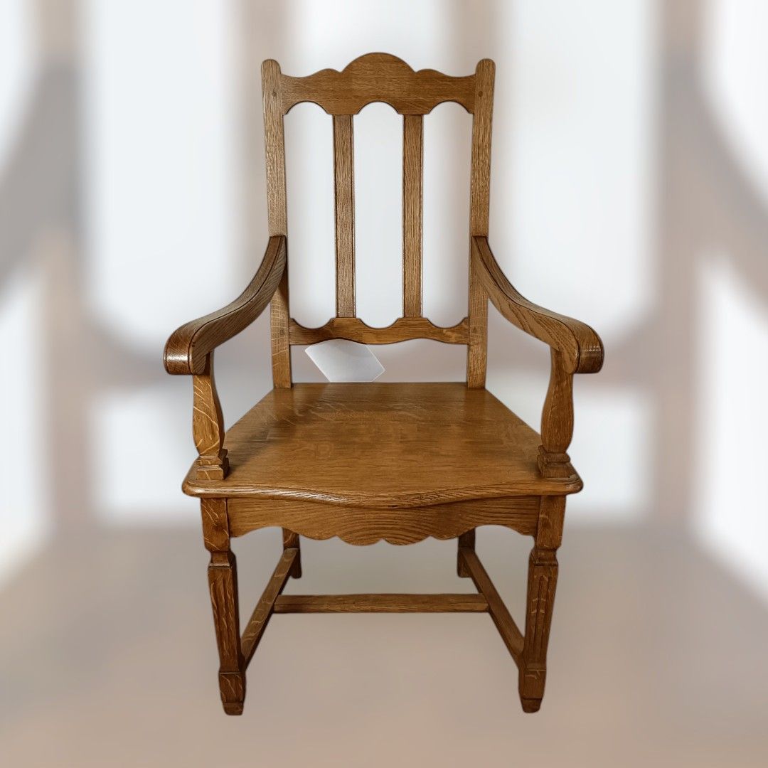 Fauteuil bout de table LXVI de Herve fond bois
