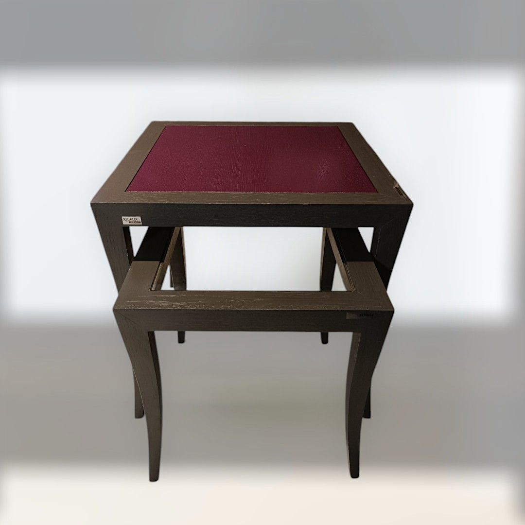 Bout de canapé - gigogne  Arc 50*50 - 40*40 chêne massif