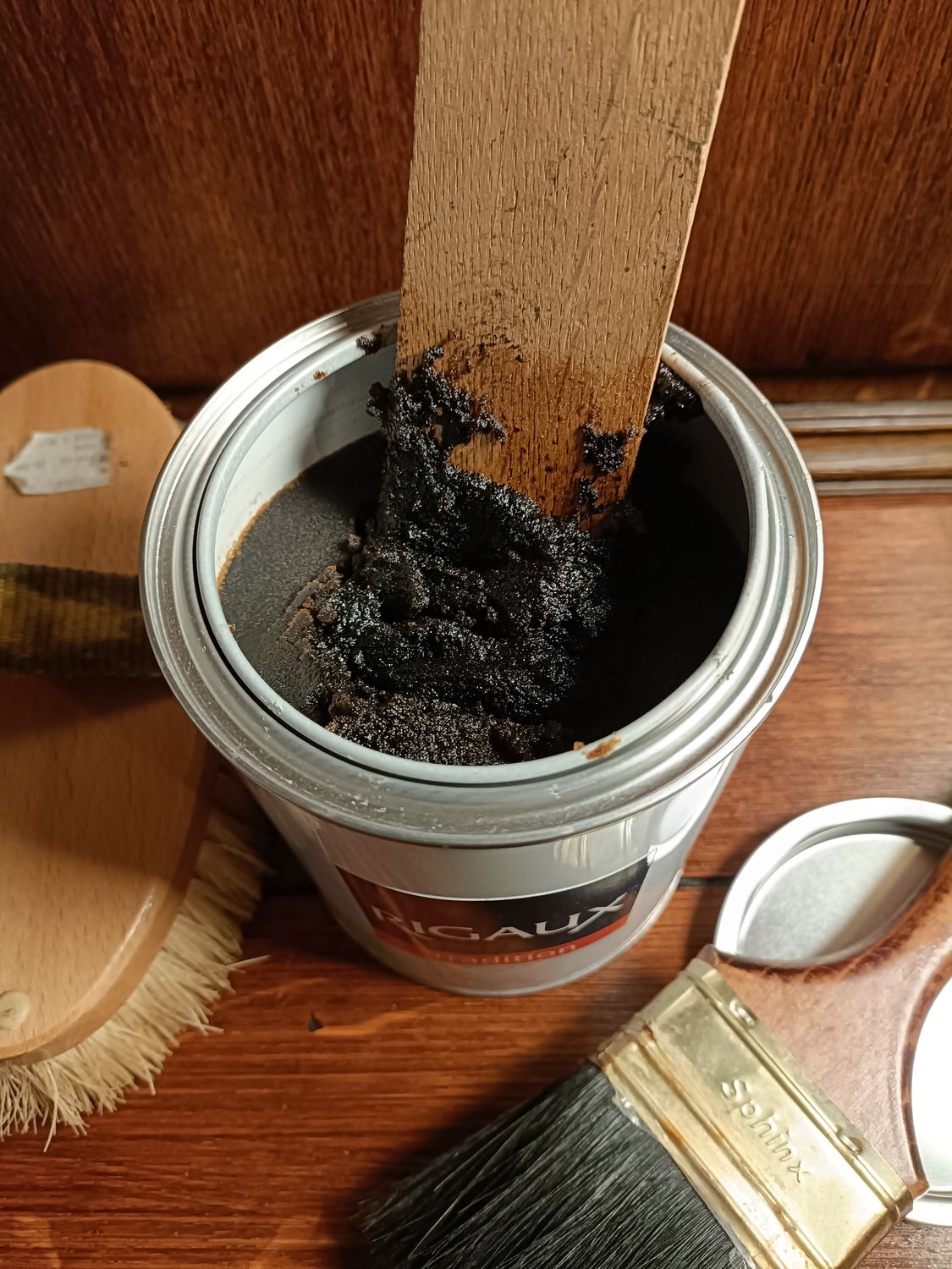 Cire brune en pot de 1L