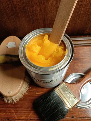 Cire jaune en pot de 1L