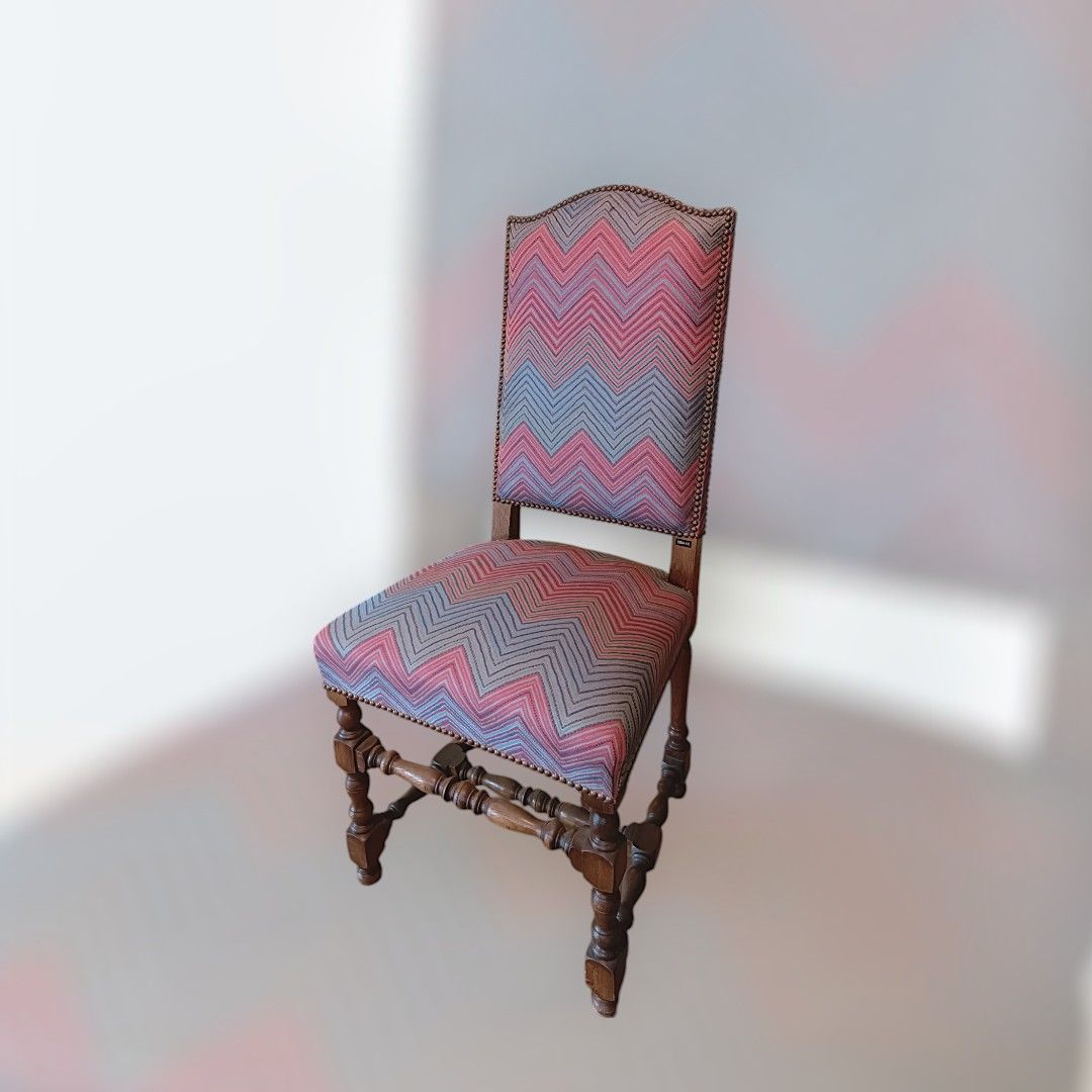 Chaise LXIII haut dossier garni