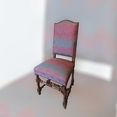 Chaise LXIII haut dossier garni