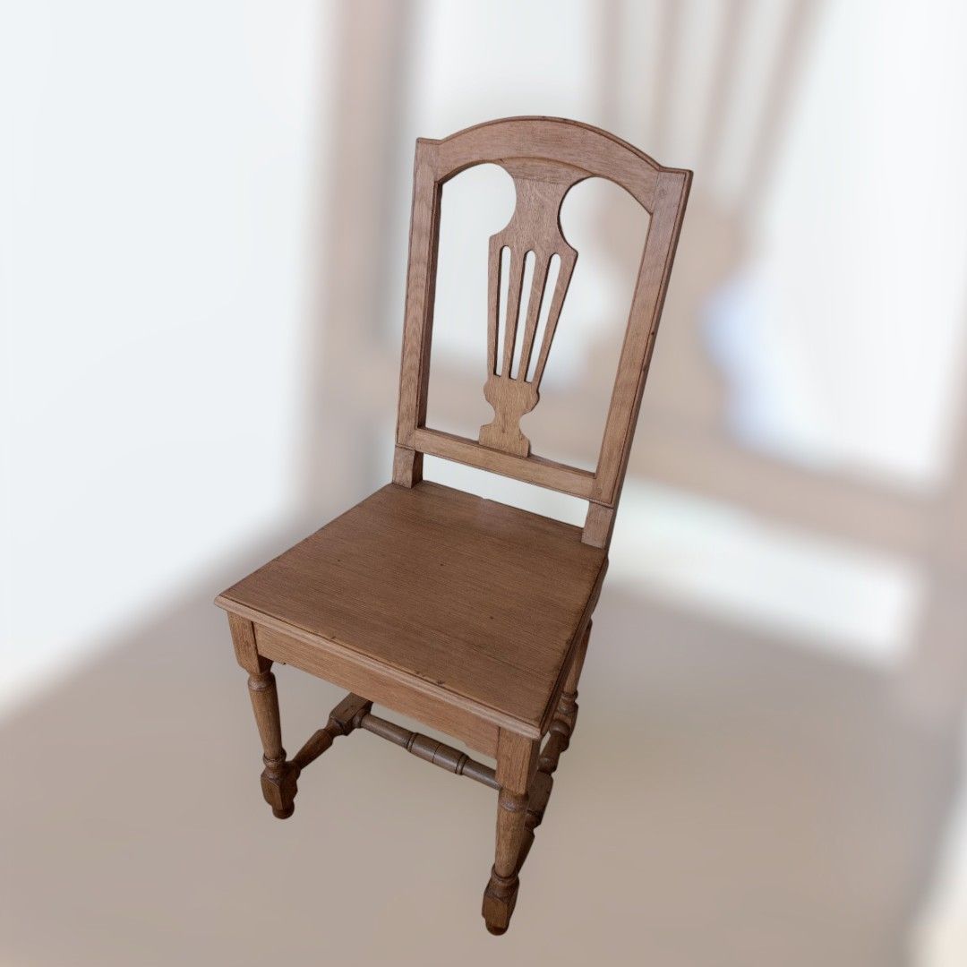 Chaise LXVI de Herve dossier lyre pieds arrières tournés