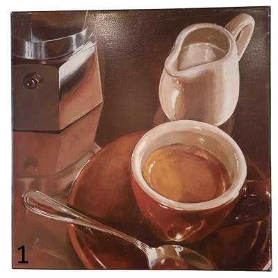 Peinture sur toile Tasse de Cappuccino