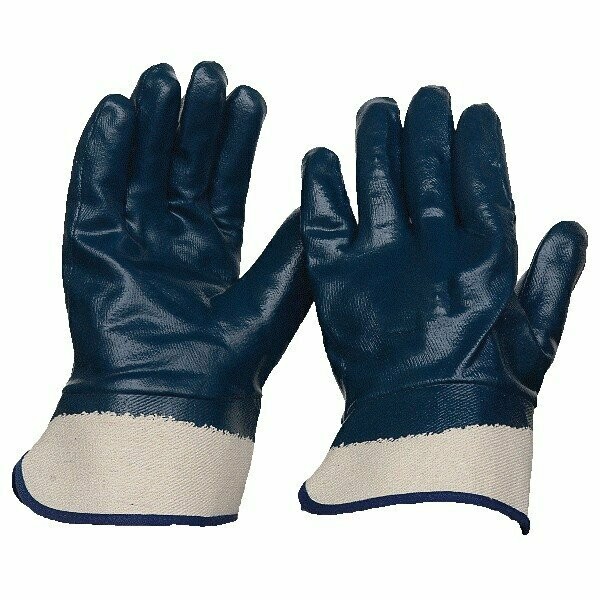 Guantes NITRILO puño lona