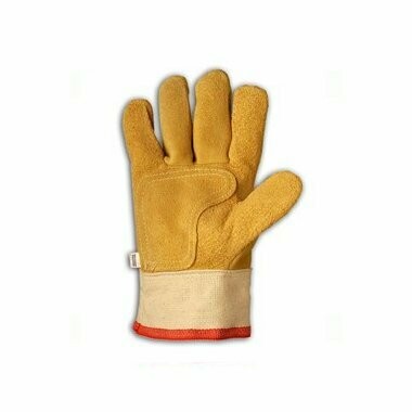 Guantes DESCARNE AMARILLO puño corto lona