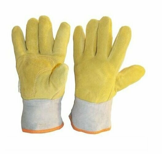 Guantes DESCARNE AMERILLO puño corto cuero
