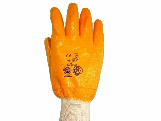 Guantes NITRILO liviano puño tejido