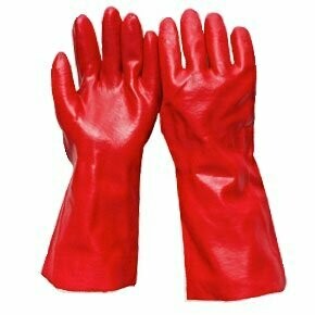 Guantes PVC rojo