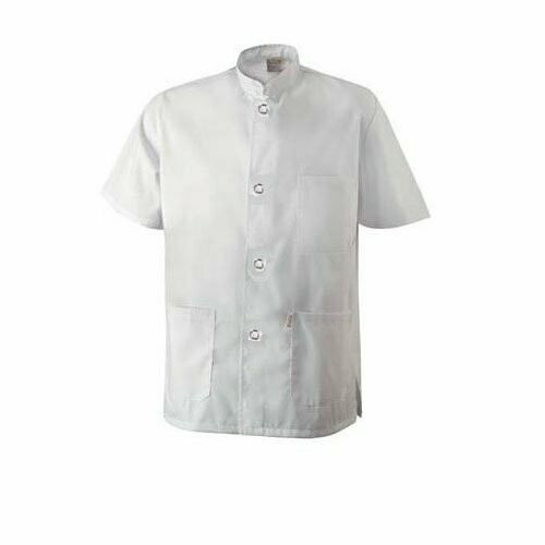 Chaqueta cuello MAO blanca manga corta