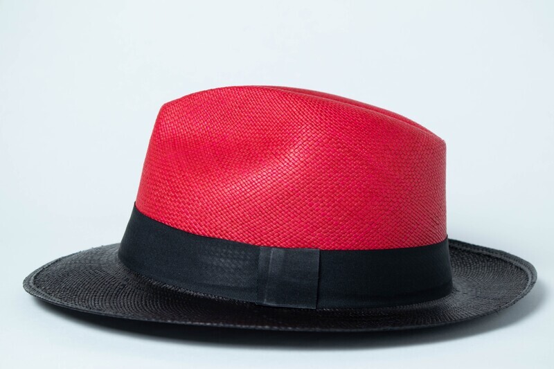 Beige Stipe Panama Hat