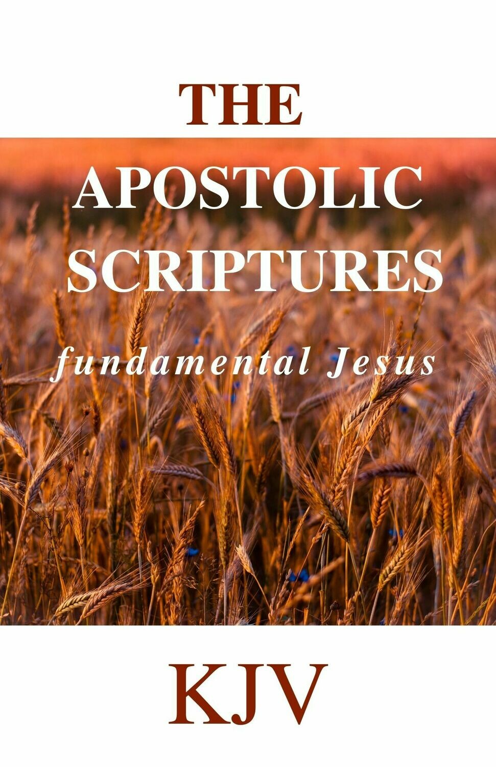 THE APOSTOLIC SCRIPTURES: fundamental Jesus