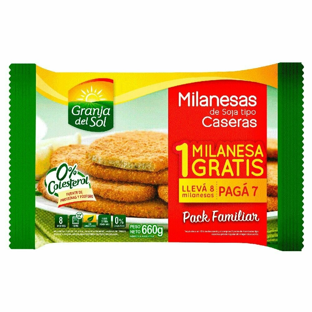 MILANESAS DE SOJA X 8 U.